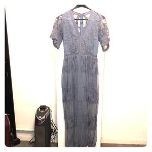 Boho chic lace maxi dress